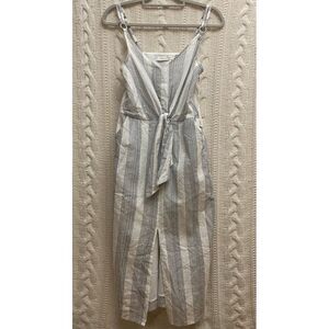 NEW Bishop + Young Revolve Casual‎ Dress Womens M Vacation Brunch Ivory Cotton